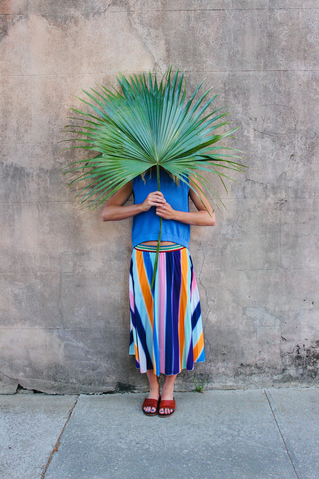 Colorful Midi Skirt, S/M