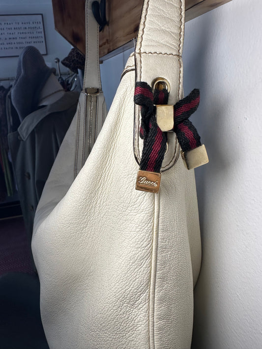 Gucci | Off-White Vintage Hobo Bag