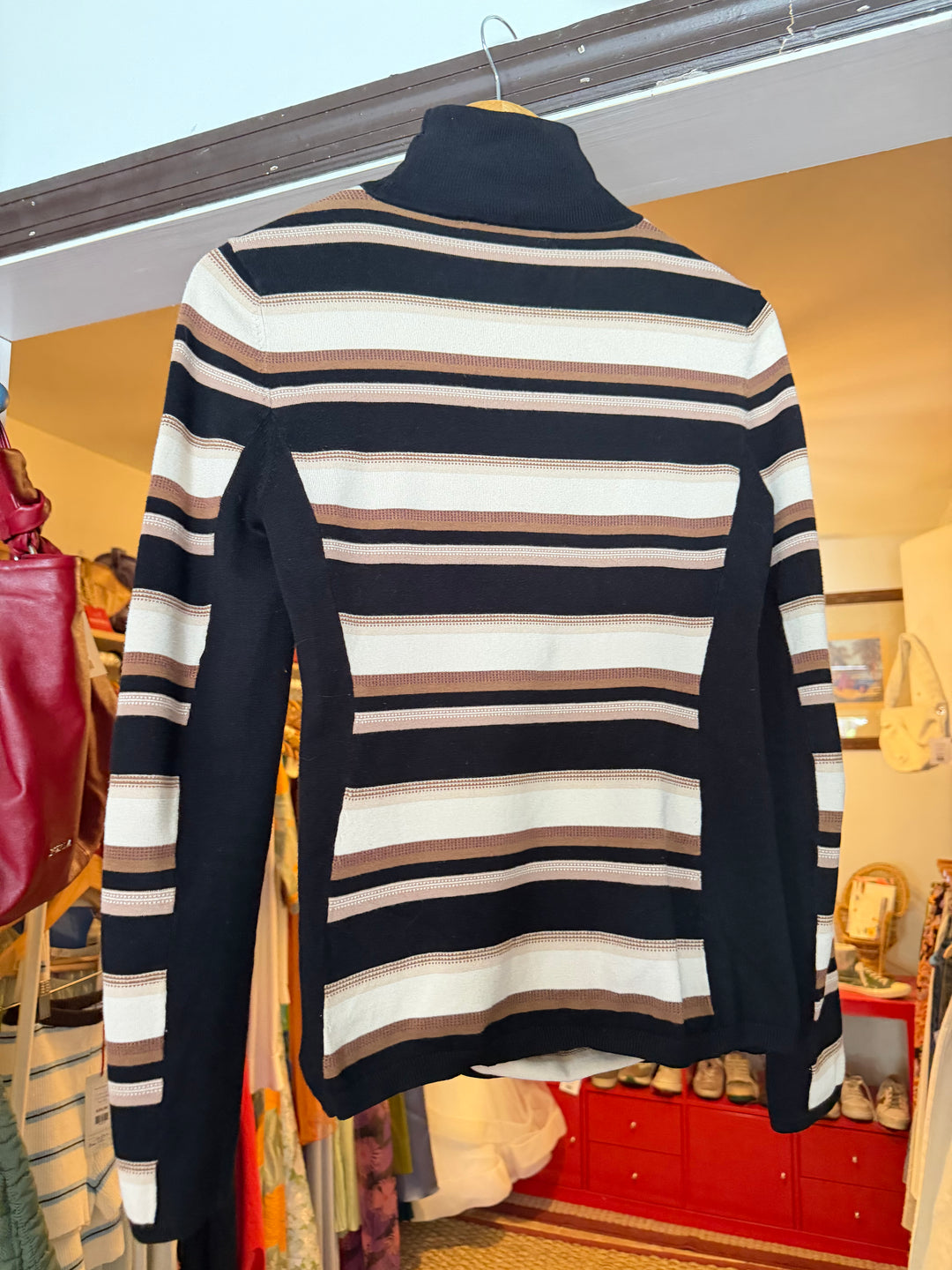 Karen Millen | Turtleneck Striped Sweater, 3