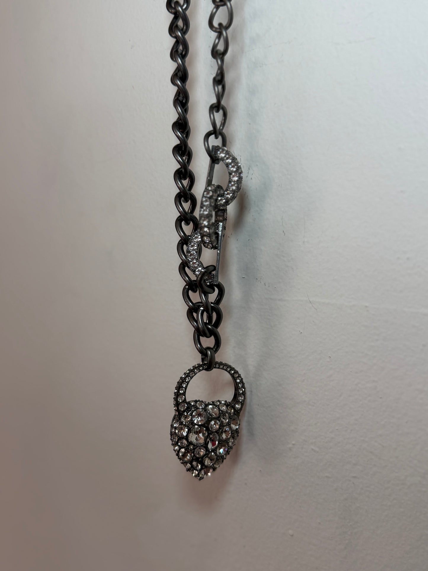 Long Chunky Heart Necklace