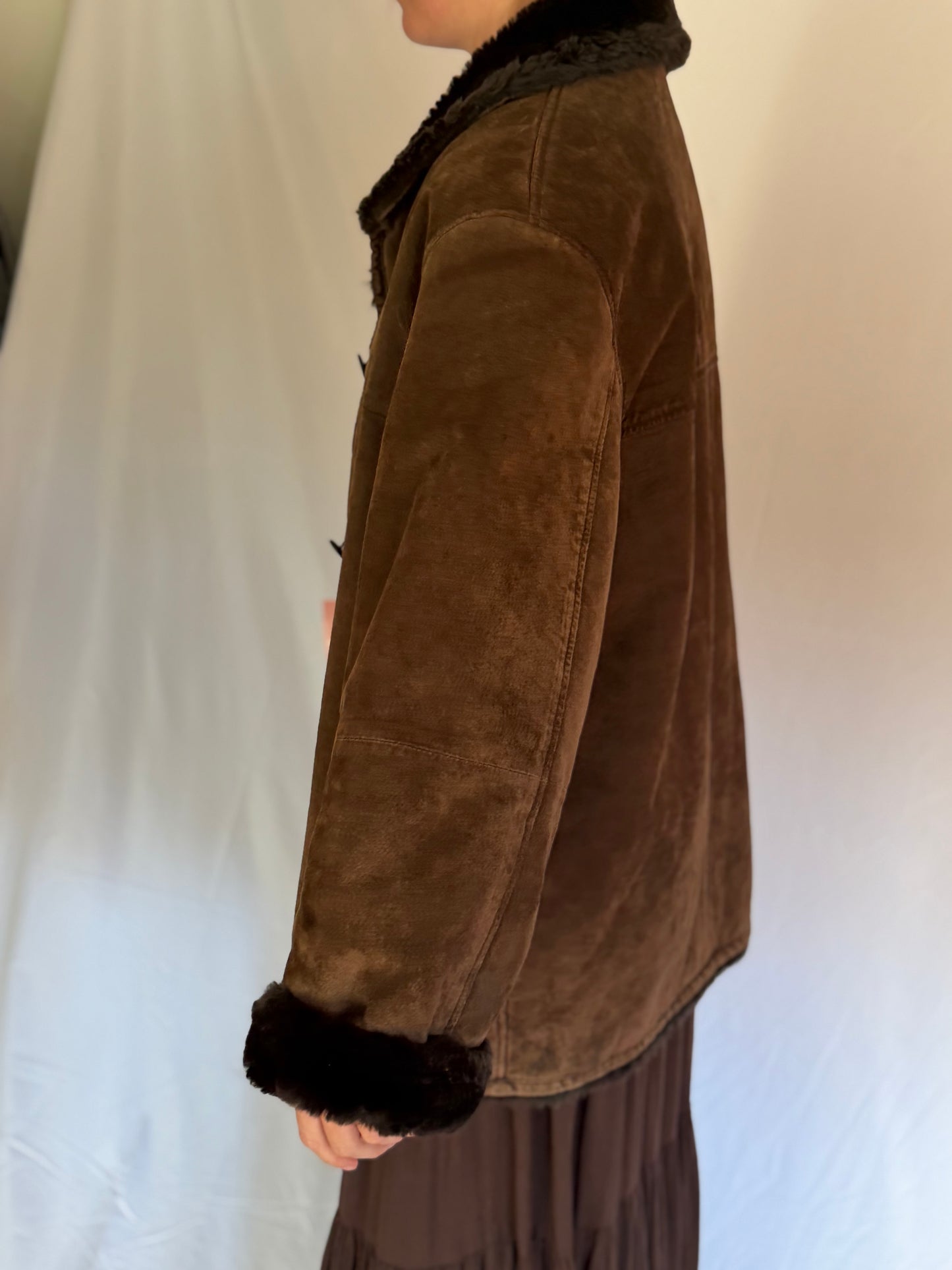Jones New York Sport | Vintage Brown Suede Shearling, L