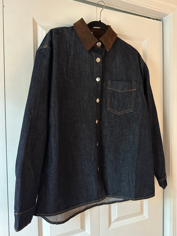 Aix-en-Provence | Denim + Corduroy Collar Jacket