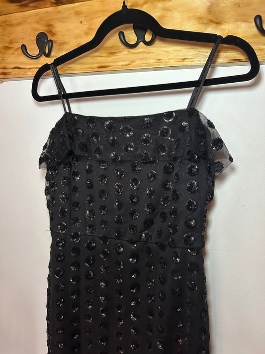 Altar'd State | Black Sparkly Cocktail Dress