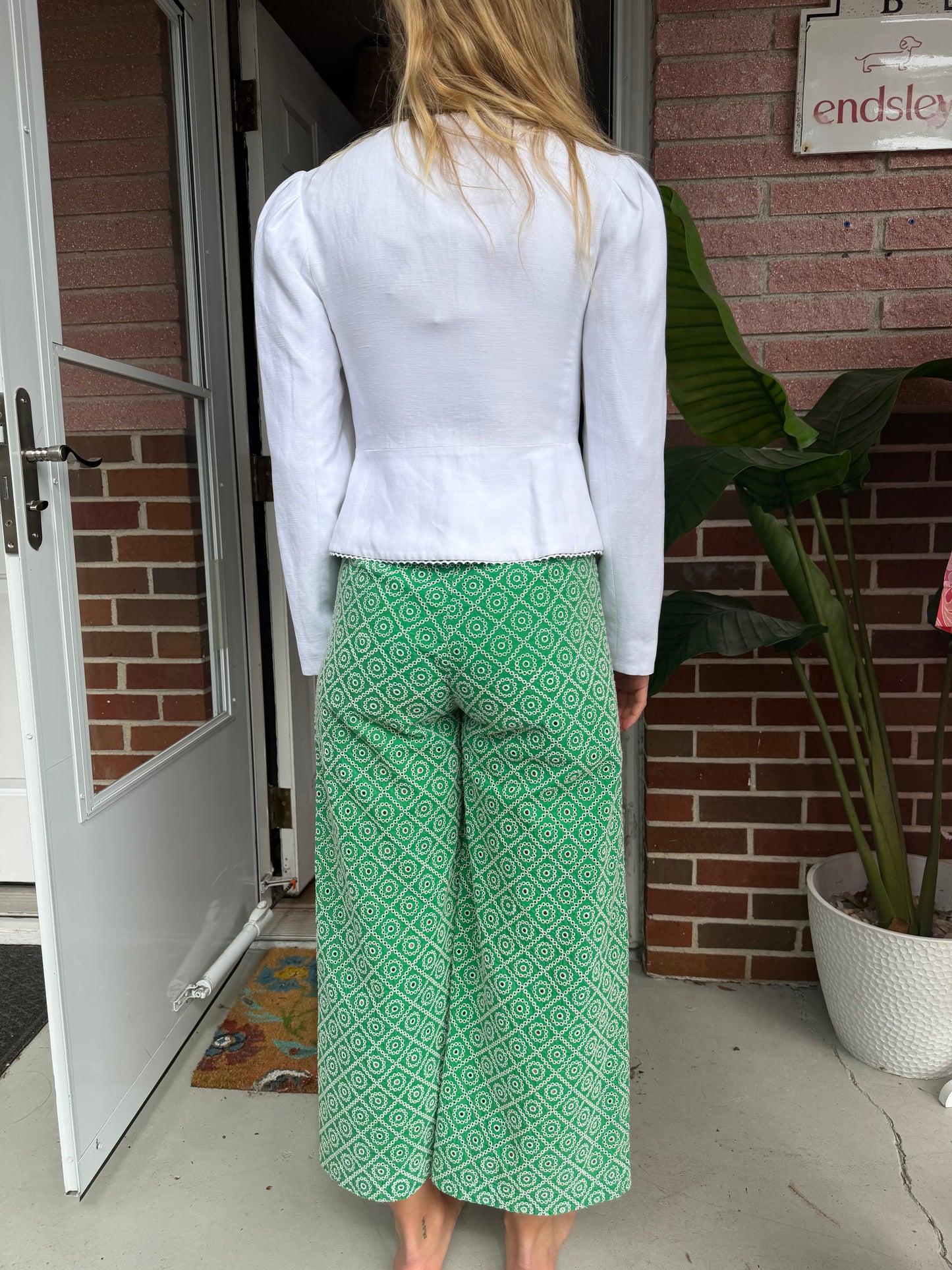 Scotch & Soda | Green Embroidered Patterned Pants