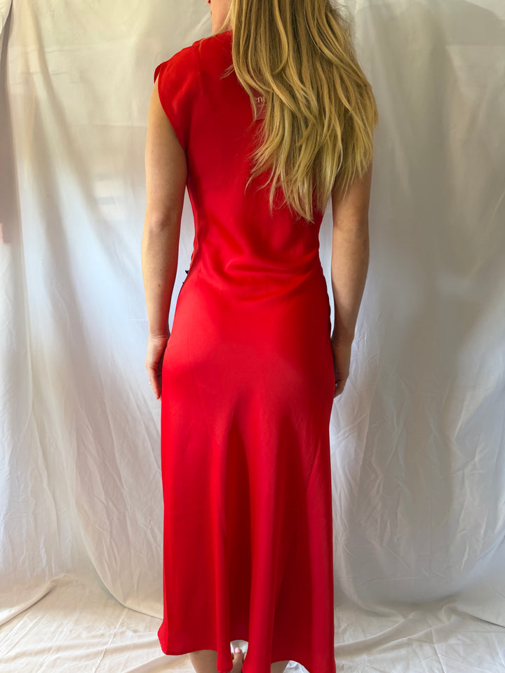 Maeve | Red Midi Dress, XS