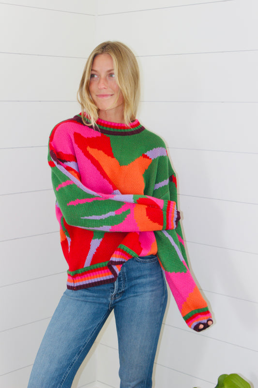 See And Be Seen | Abstract Knit Sweater, S