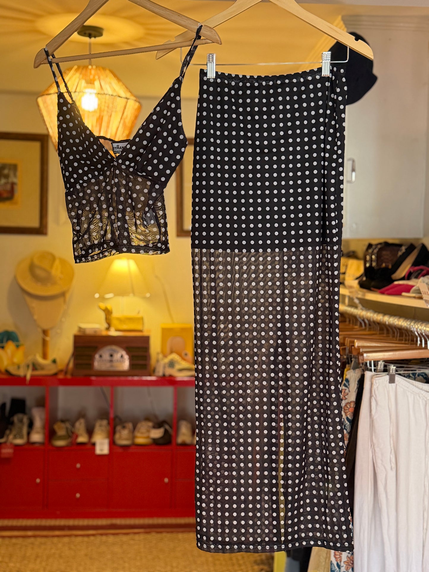 BYMANYC | Polka Dot Skirt + Tank Set, S