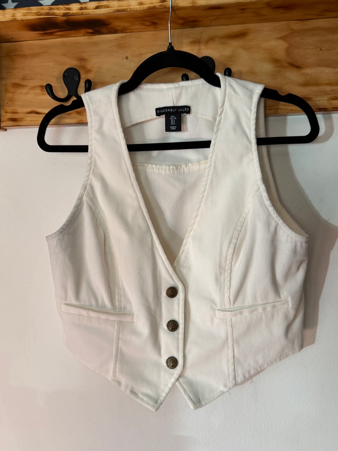 Sincerely Jules | Corduroy Vest, L