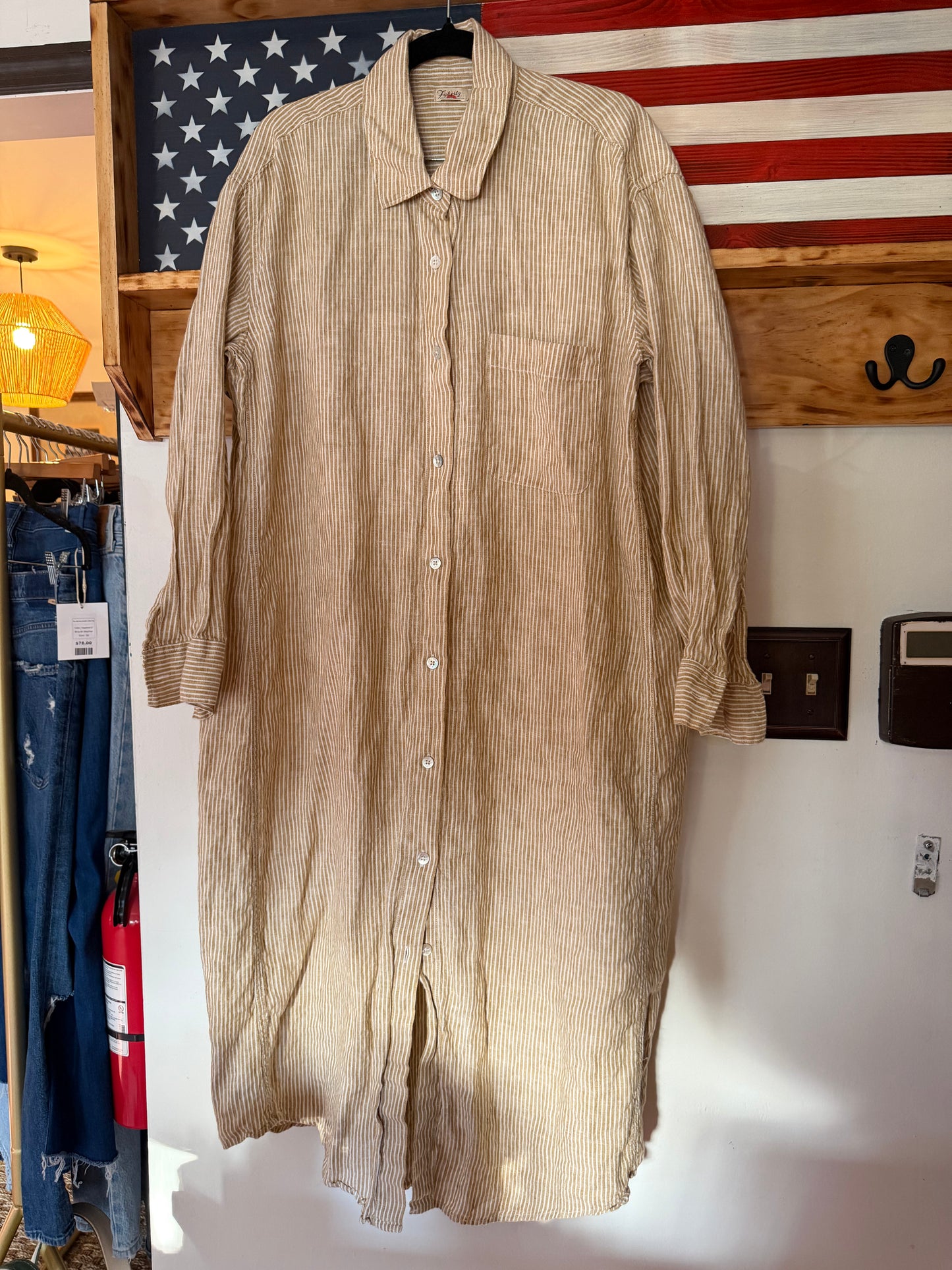 Faherty | Button Down Dress, M