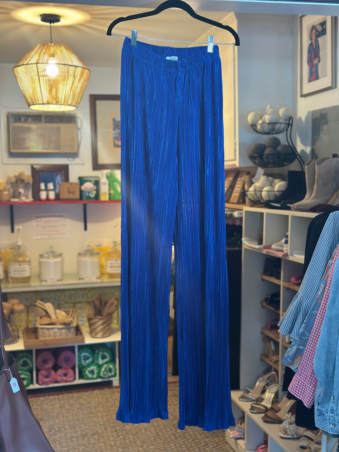 David | Blue Accordion Pants