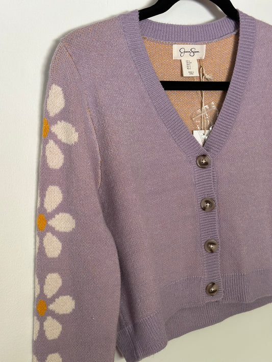 Jessica Simpson | Light Purple Daisy Cardigan