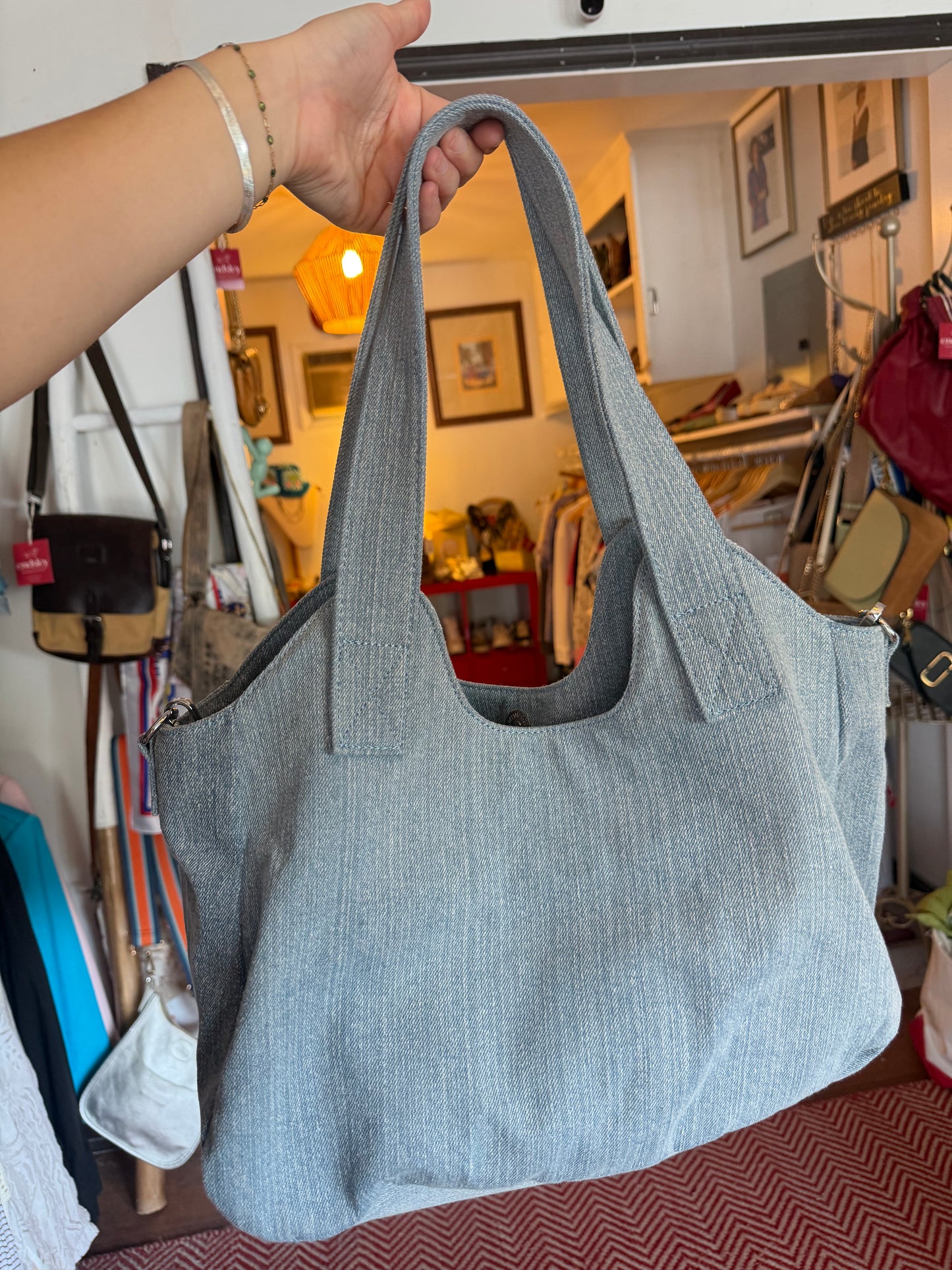 True Religion  | Denim Shoulder + Crossbody Purse