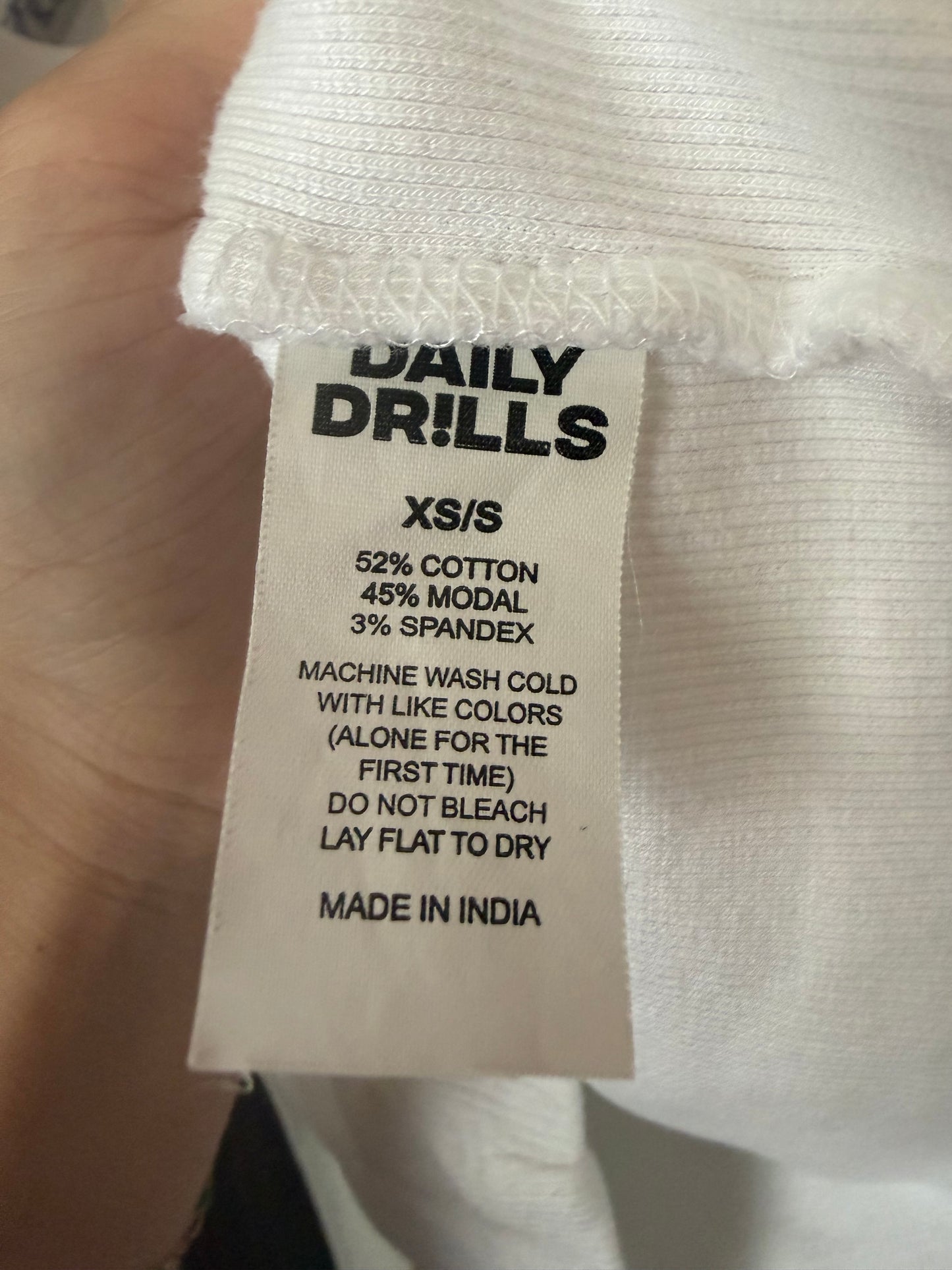 Daily Drills  | Logo Ribbed Tank, XS/S