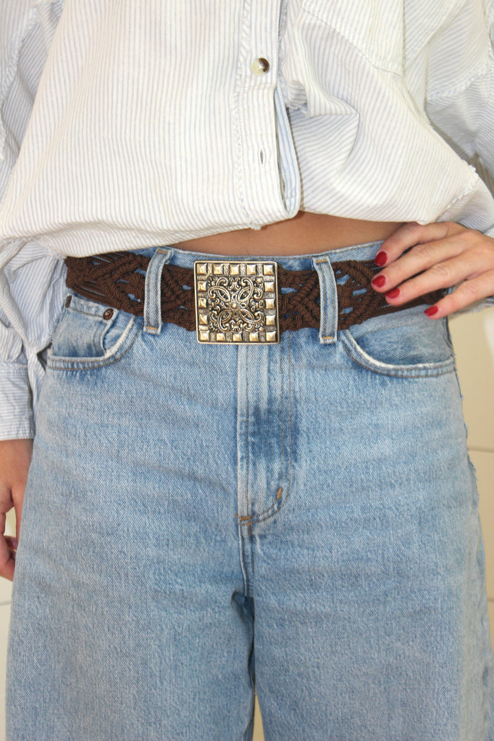 Crochet Buckle Belt