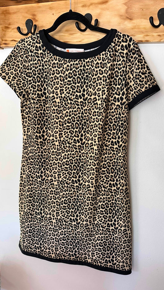 Jude Connally |  Cheetah Print T-Shirt Dress, S
