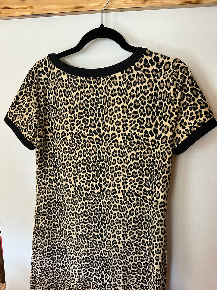 Jude Connally |  Cheetah Print T-Shirt Dress, S