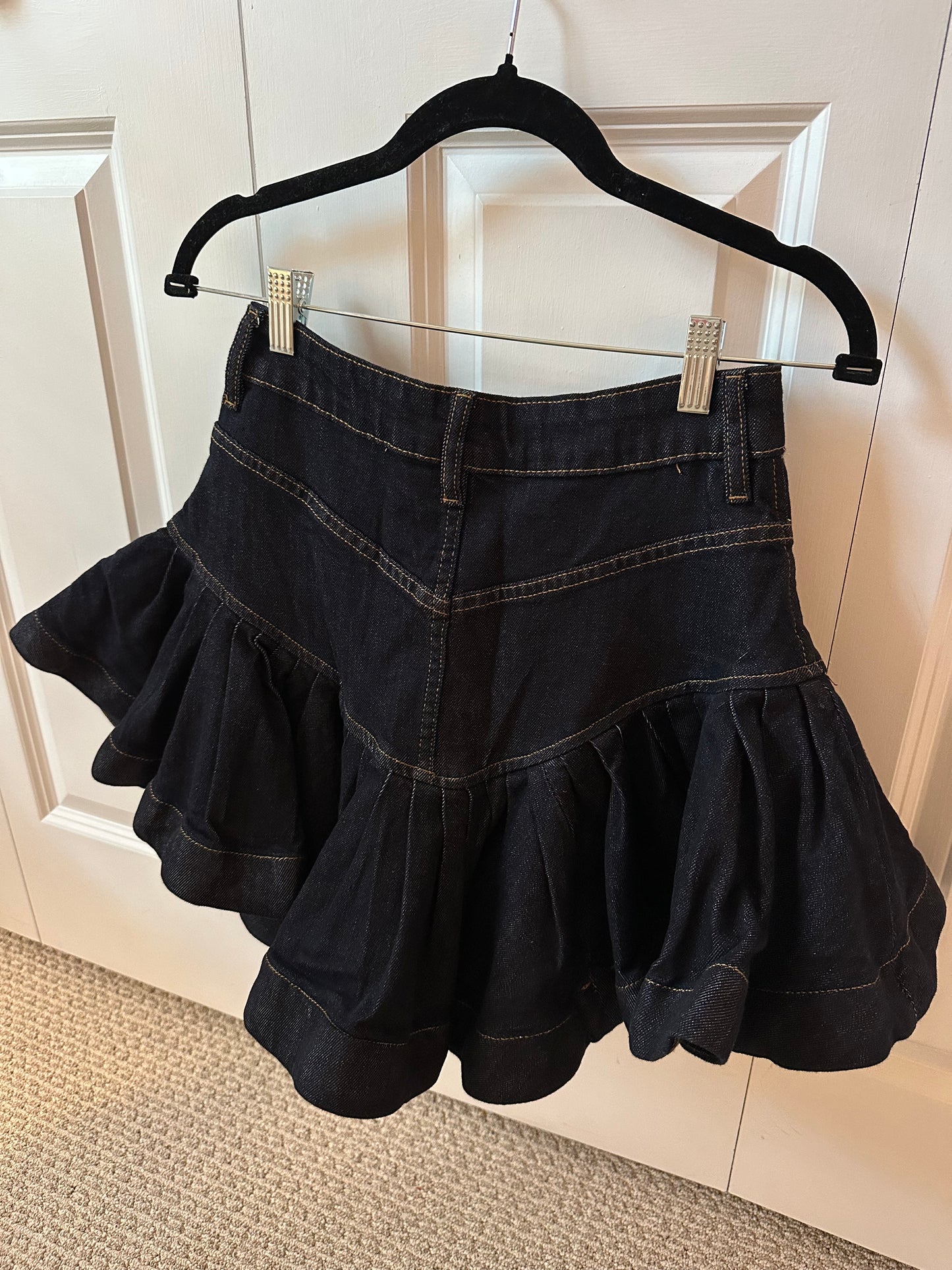 Aix-en-Provence | Denim Ruffle Skirt