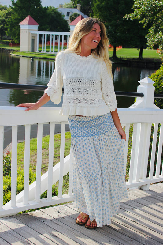 Divided | Crochet Top, S
