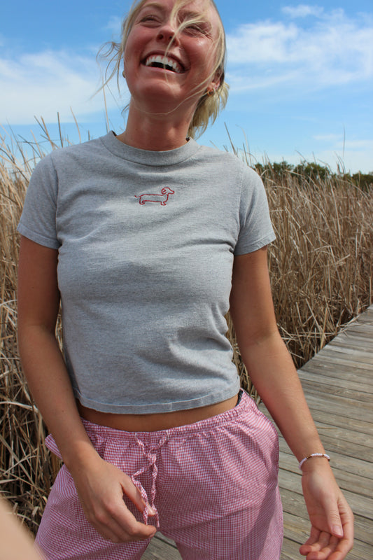 Brandy Melville | Gray Logo Tee, O/S