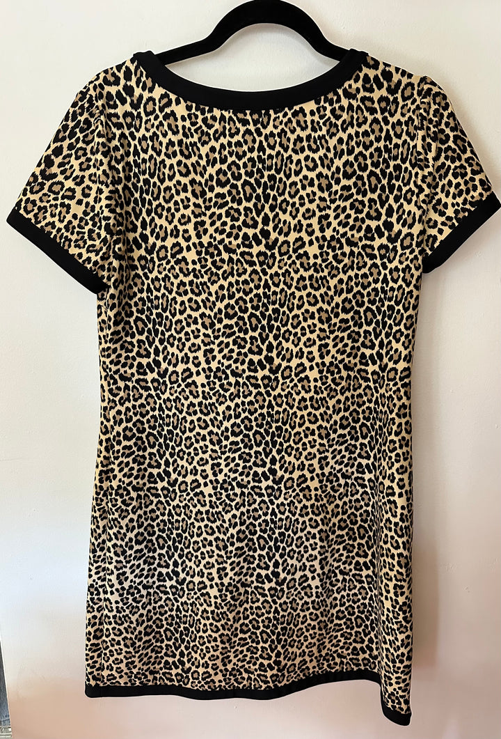 Jude Connally |  Cheetah Print T-Shirt Dress, S