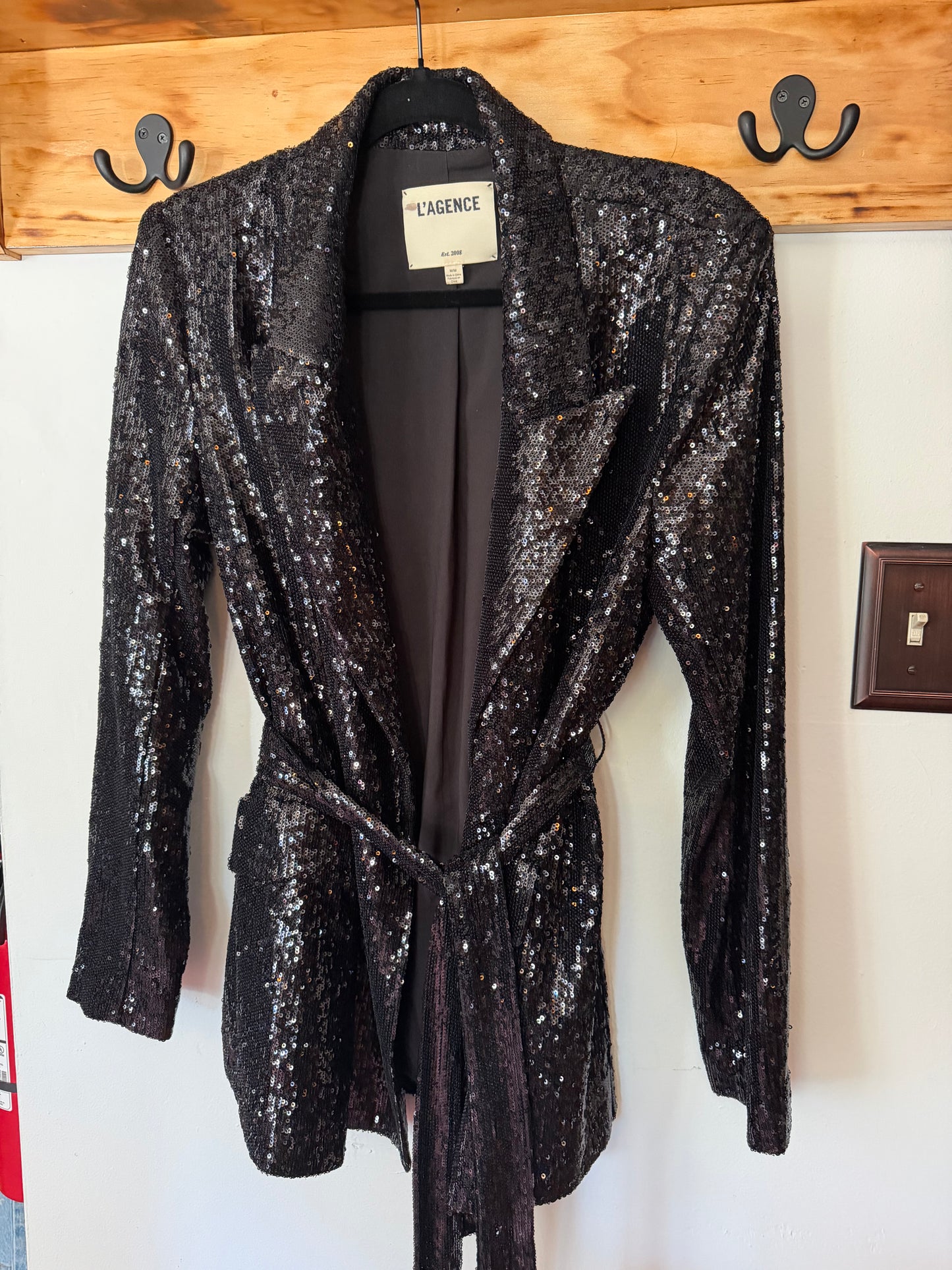 L'agence | Jordana Wrap Belted Blazer, M