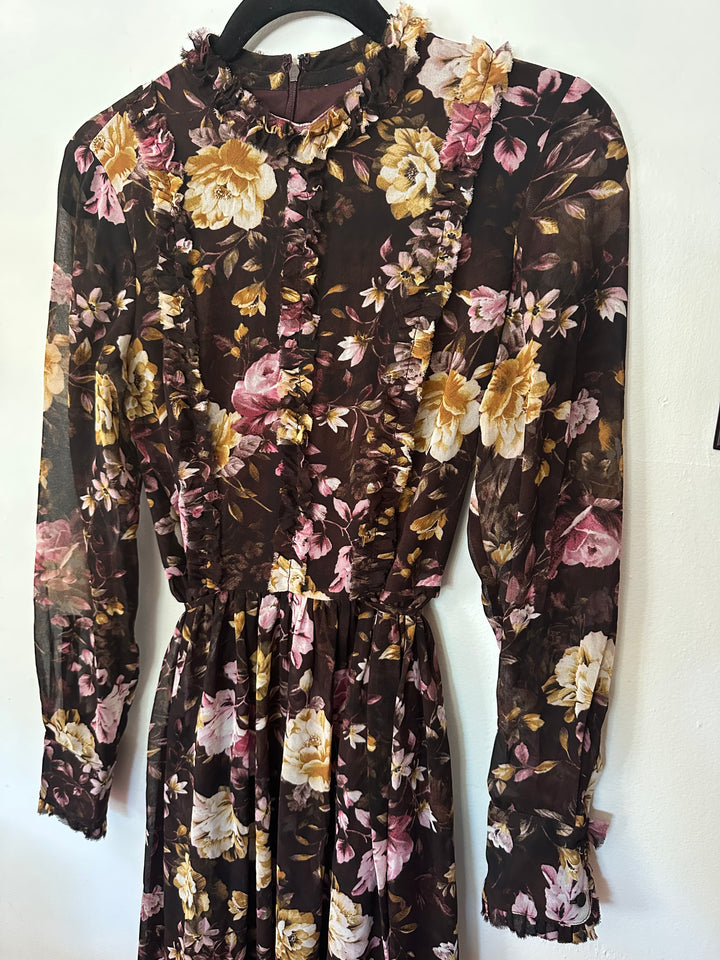 Gal Meets Glam | Maxi Floral Long Sleeve Dress, 2