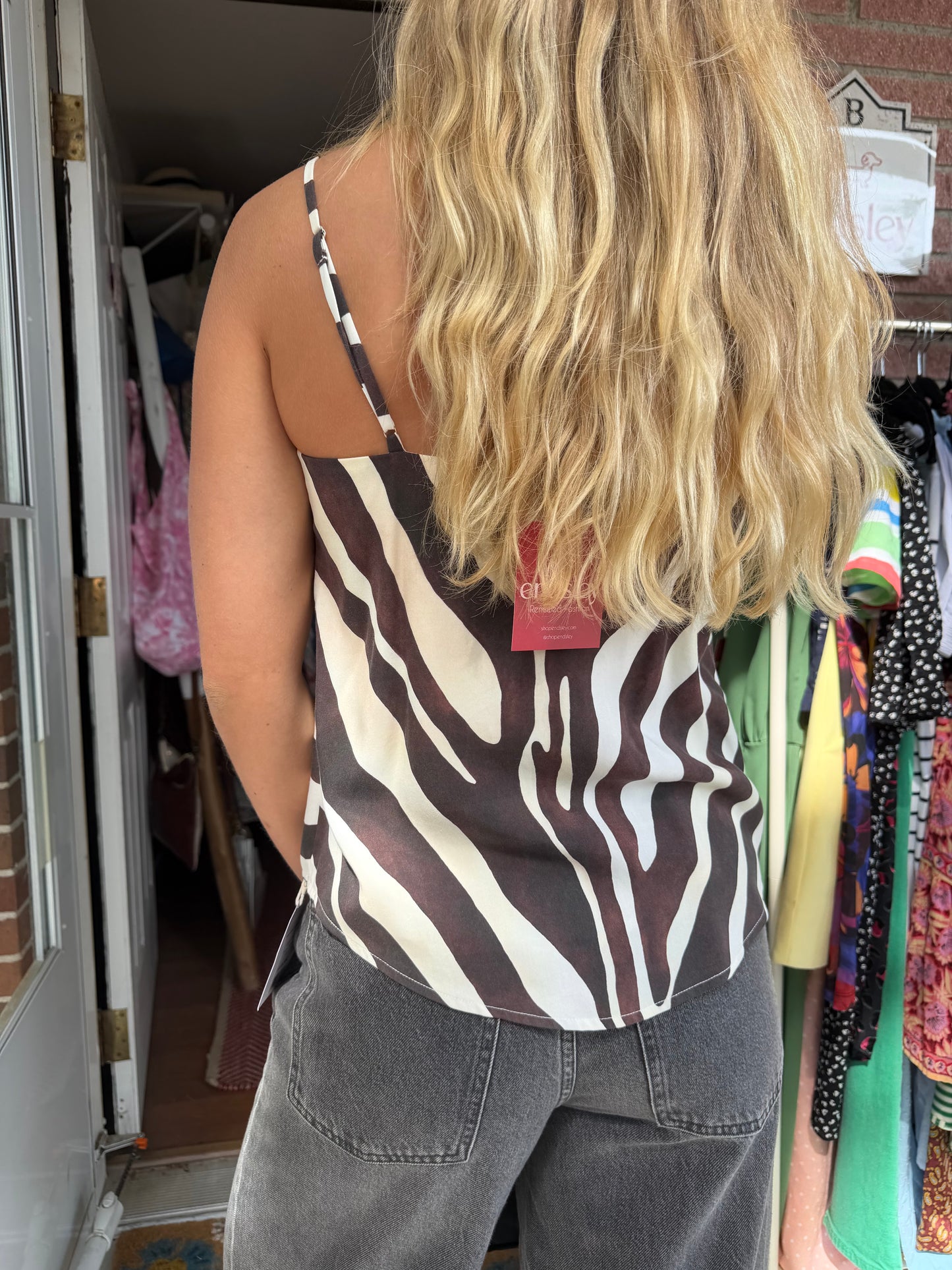 Mara Hoffman | Cami Zebra Top, S
