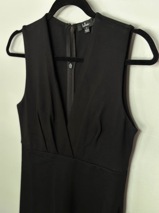 Lulus | Cocktail Hour Black Sleeveless Tulip Mini Dress
