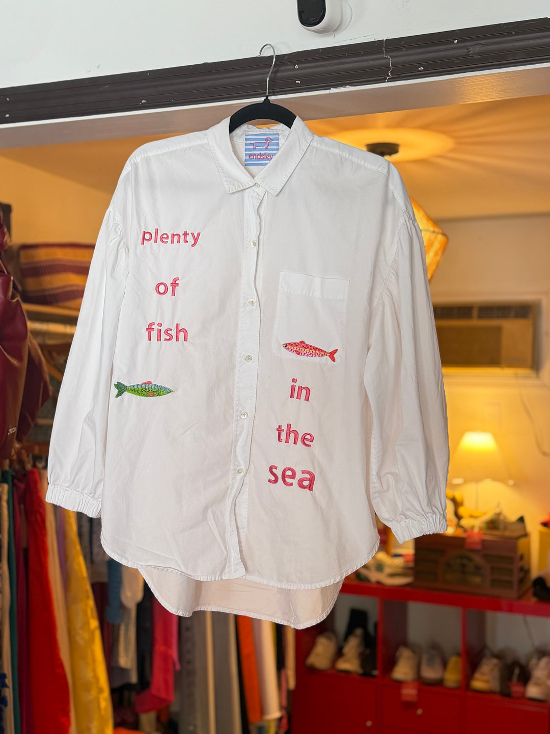 Endsley | Plenty of Fish Button Down, M