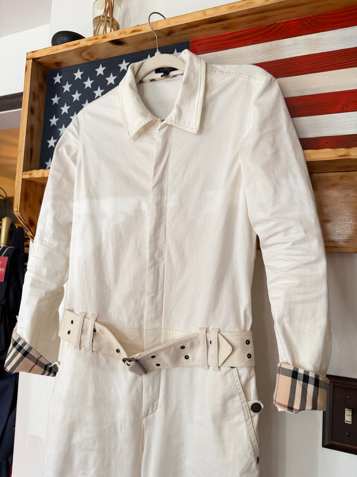 Burberry| Off-White  Denim Jumpsuit, 4/6
