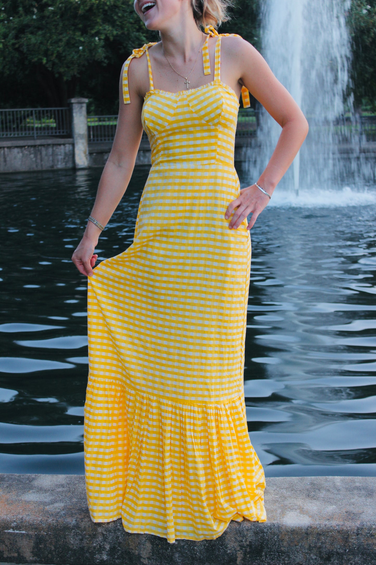 Chakeris Charleston | Gingam Tyler Dress, XS