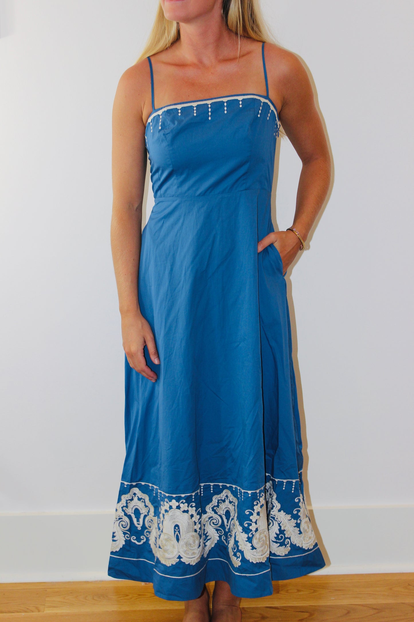 Tuckernuck  | Midi Embroidered Dress, XS