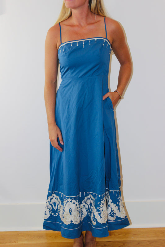 Tuckernuck  | Midi Embroidered Dress, XS
