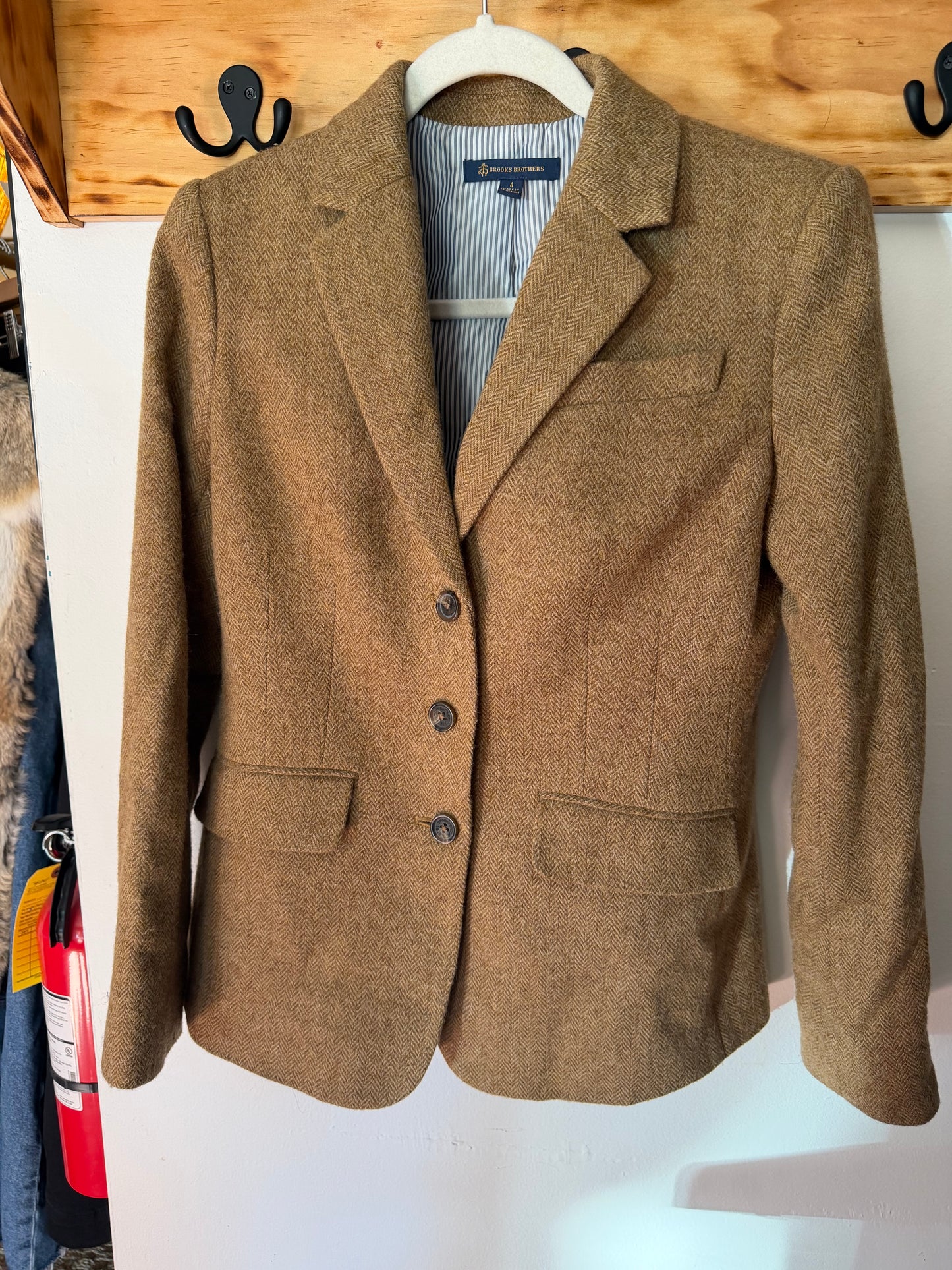 Brooks Brothers | Women's Wool Blend Blazer, 4