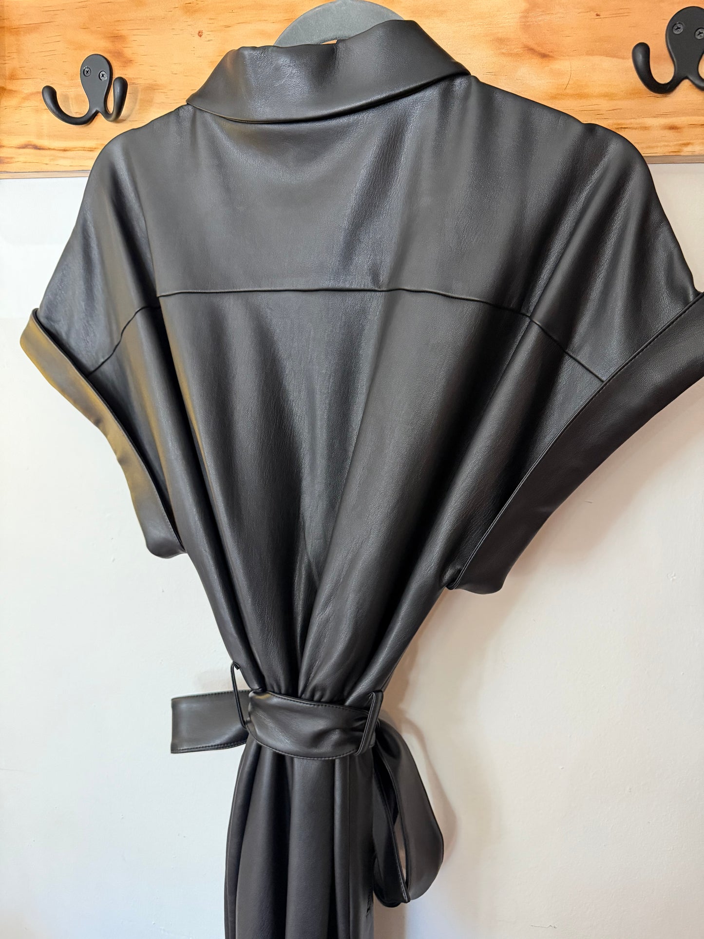 NBD | 'Reckless' Vegan Leather Jumpsuit, S