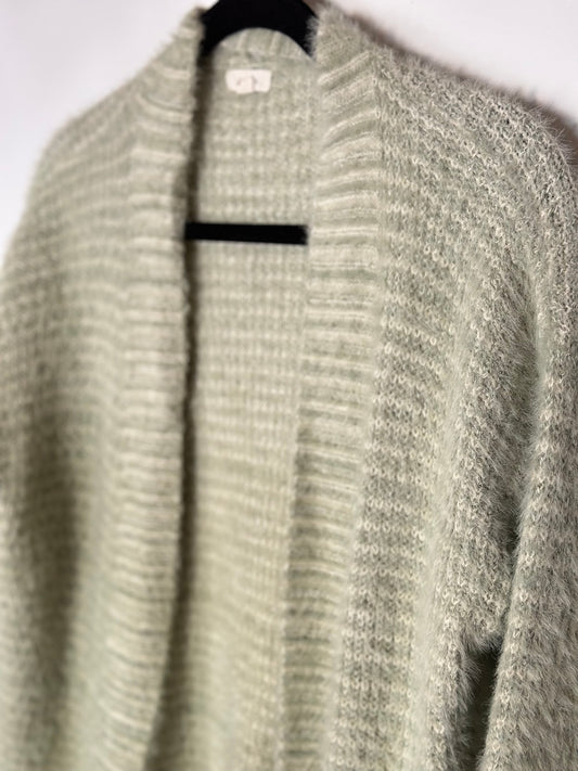 Debut | Green Fuzzy Cardigan
