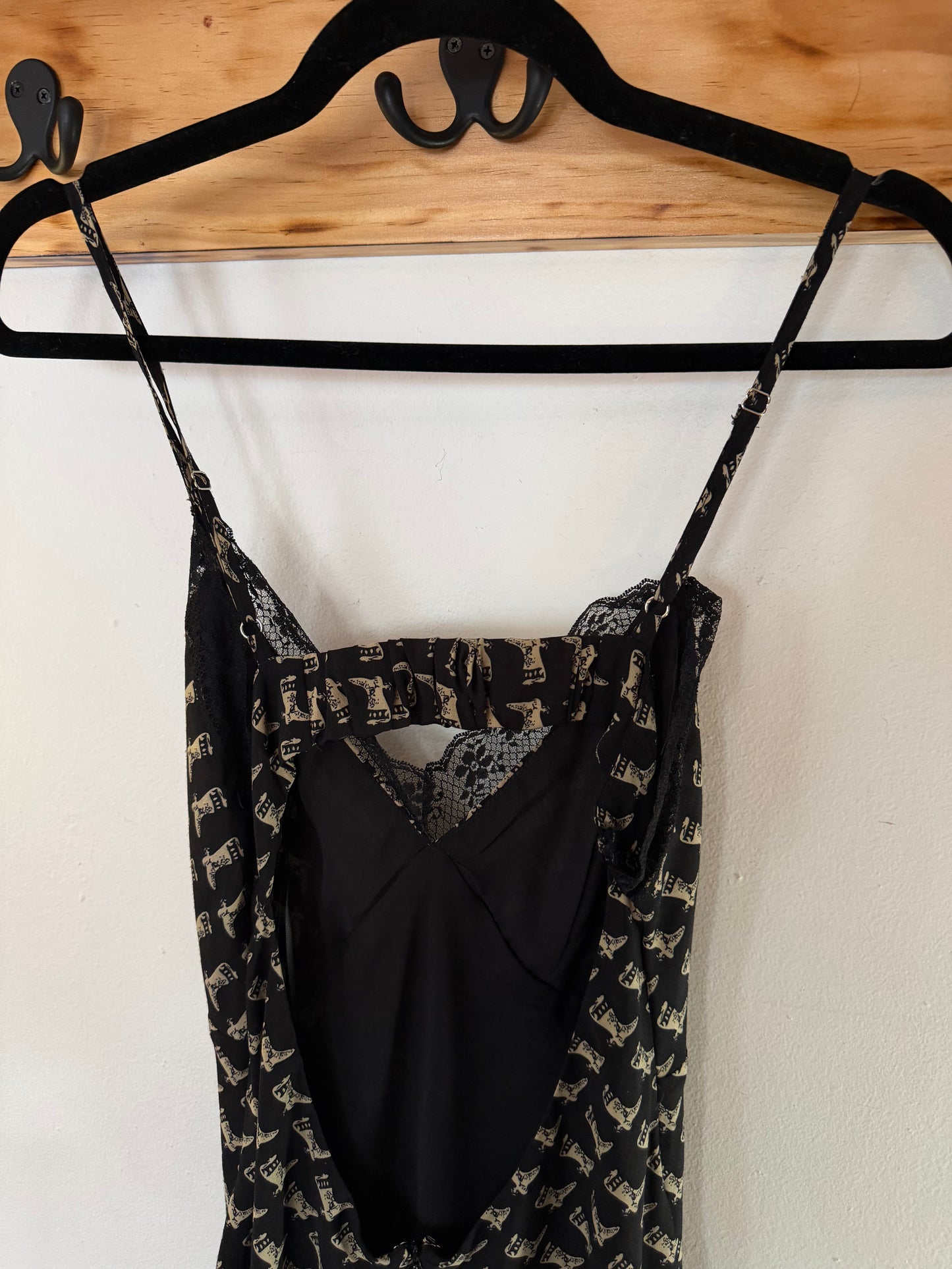 Bobbles & Lace | Maxi Boot Print Dress, S