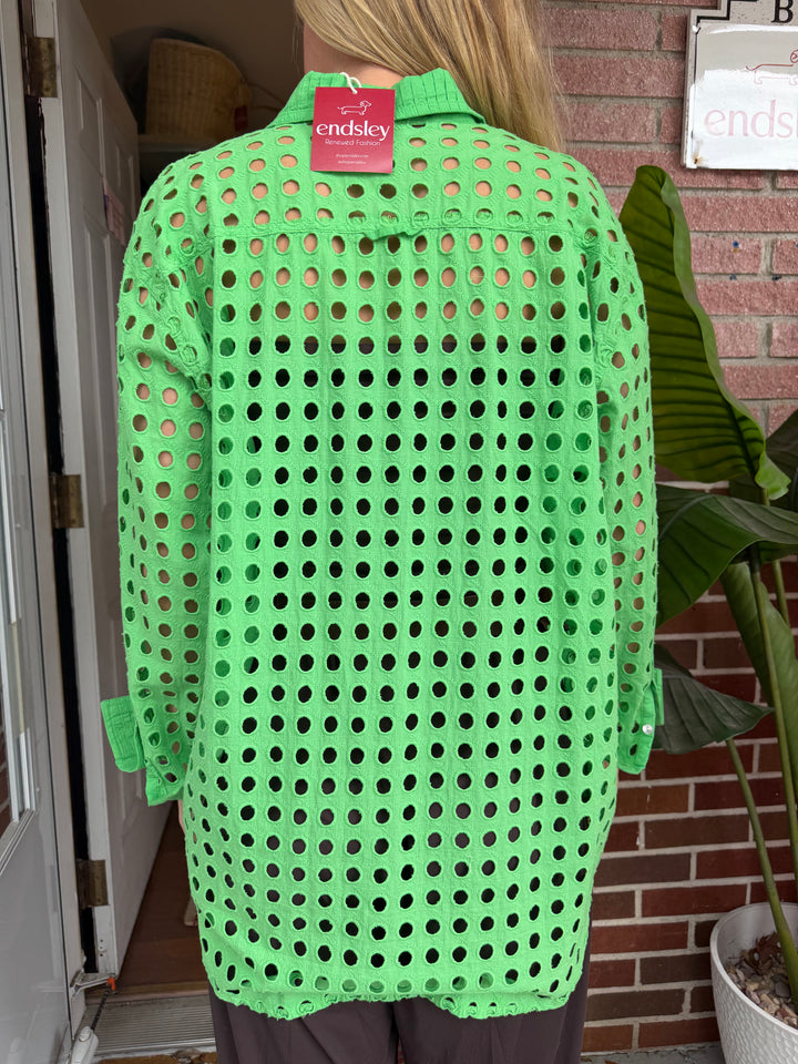 Solid &amp; Striped | Green Button Down, M