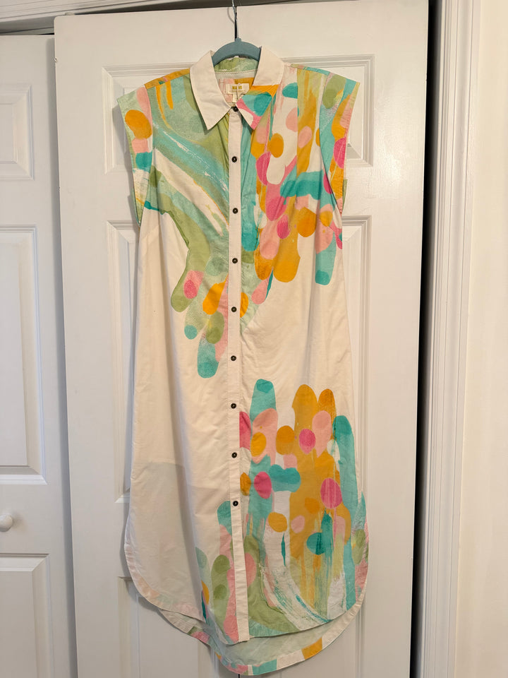 Maeve | Sleeveless Button Down Dress, S