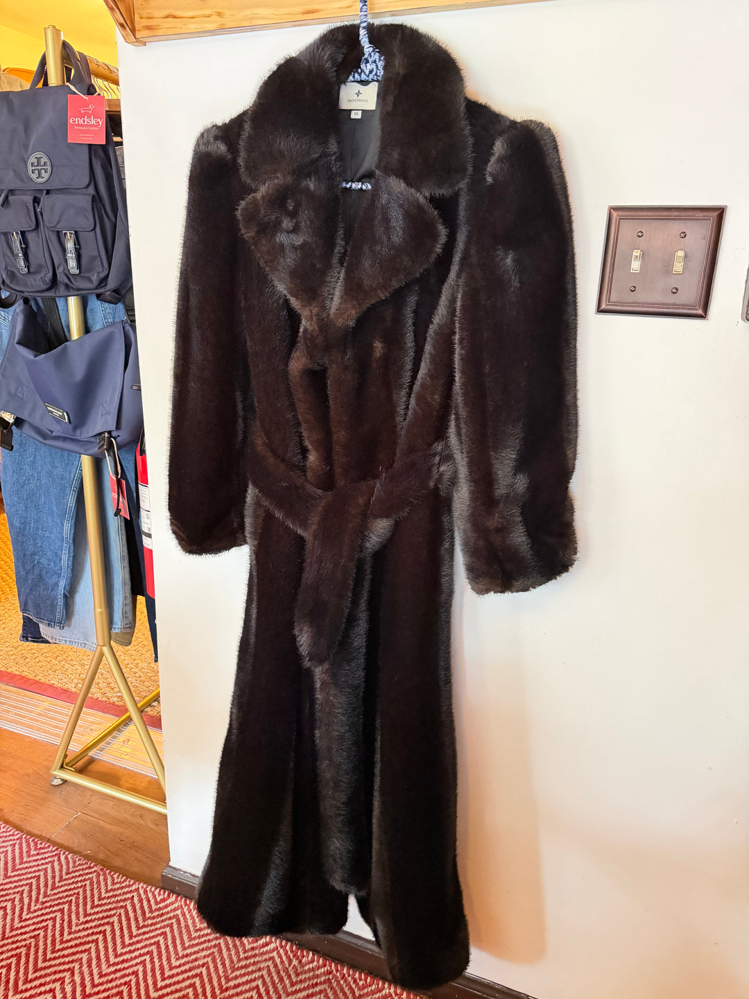 Tuckernuck | Brown Fur Carmella Coat, XS