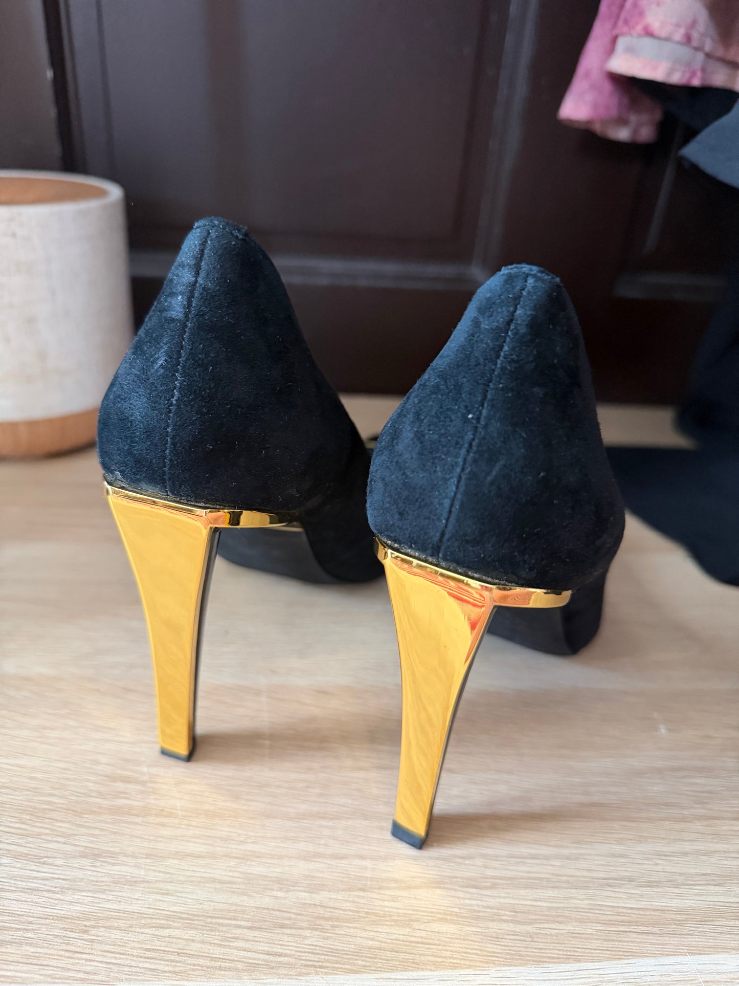 Jeffrey Campbell | Black Suede Pumps, 7.5