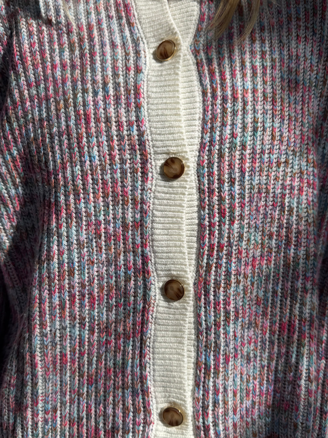 J Crew  | Button Down Cotton Blend Sweater, L