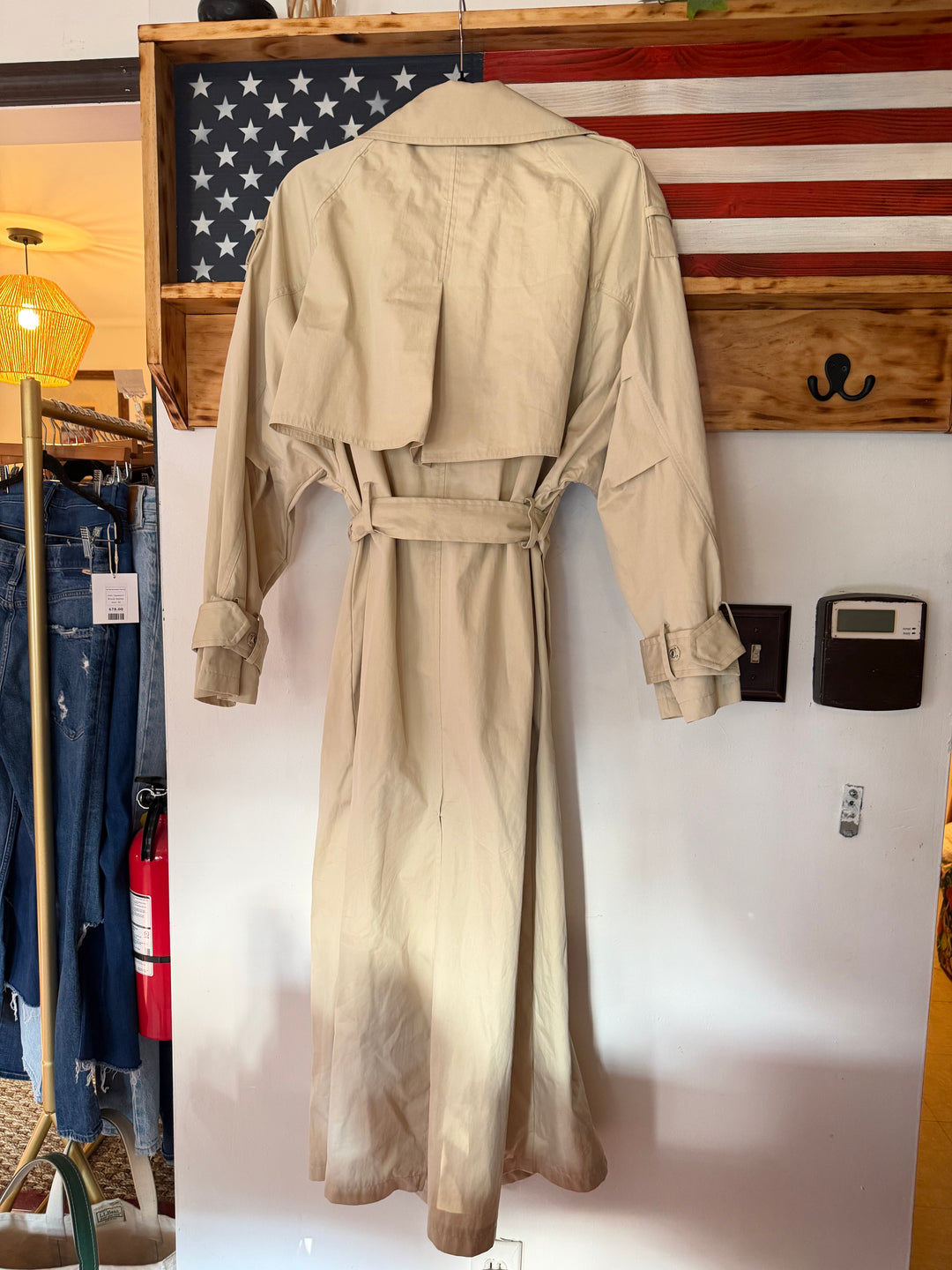 Zara | Tan Belted Trench Coat, M/L