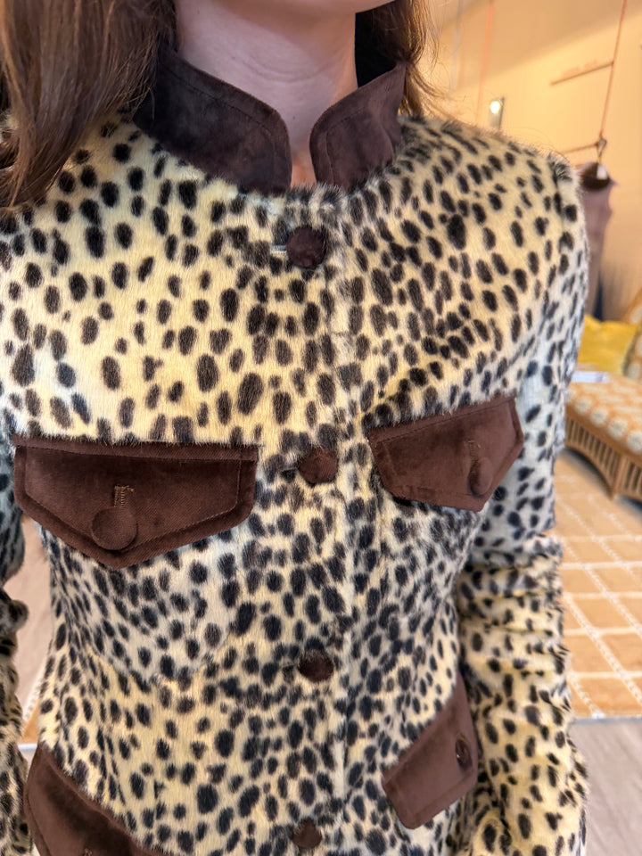 Carelli | Carol Leopard Jacket, XS
