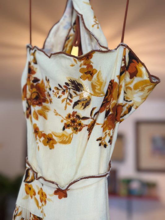 Francesa's | Floral Open Back Maxi Dress