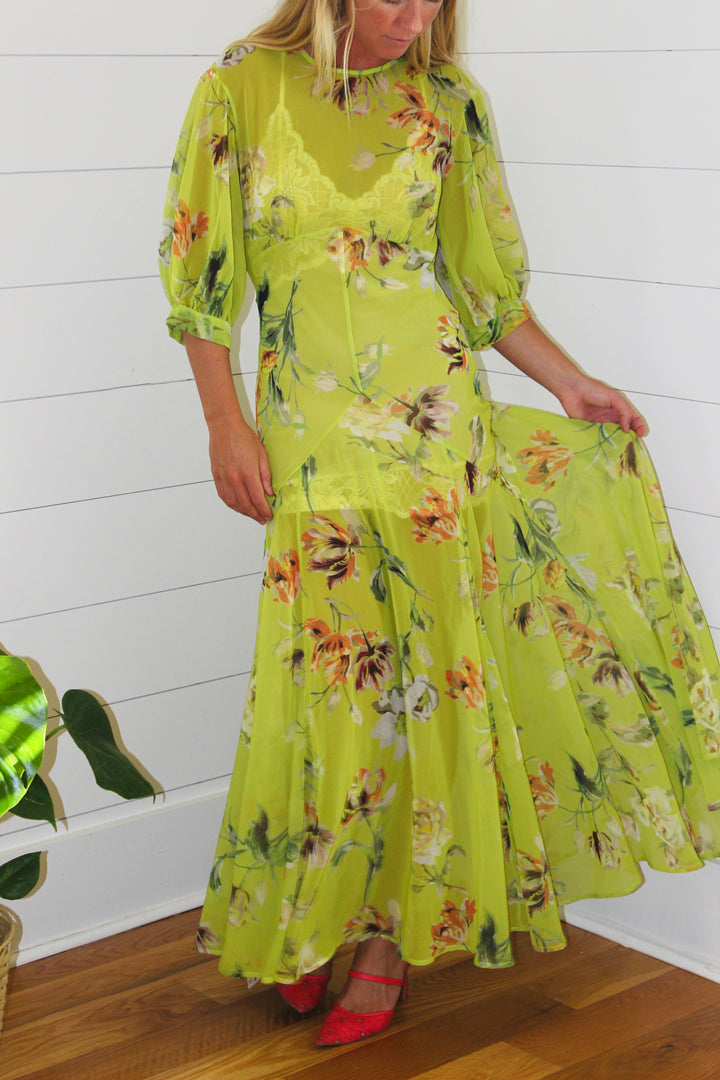 Asos | Floral Sheer Dress, S