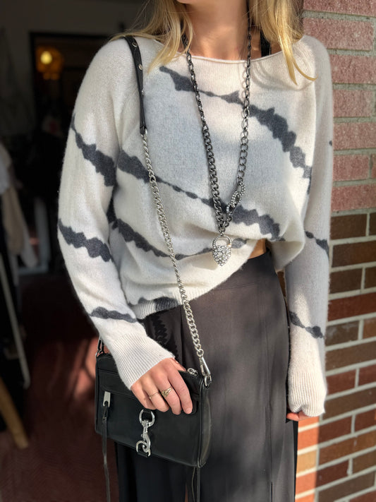 Long Chunky Heart Necklace