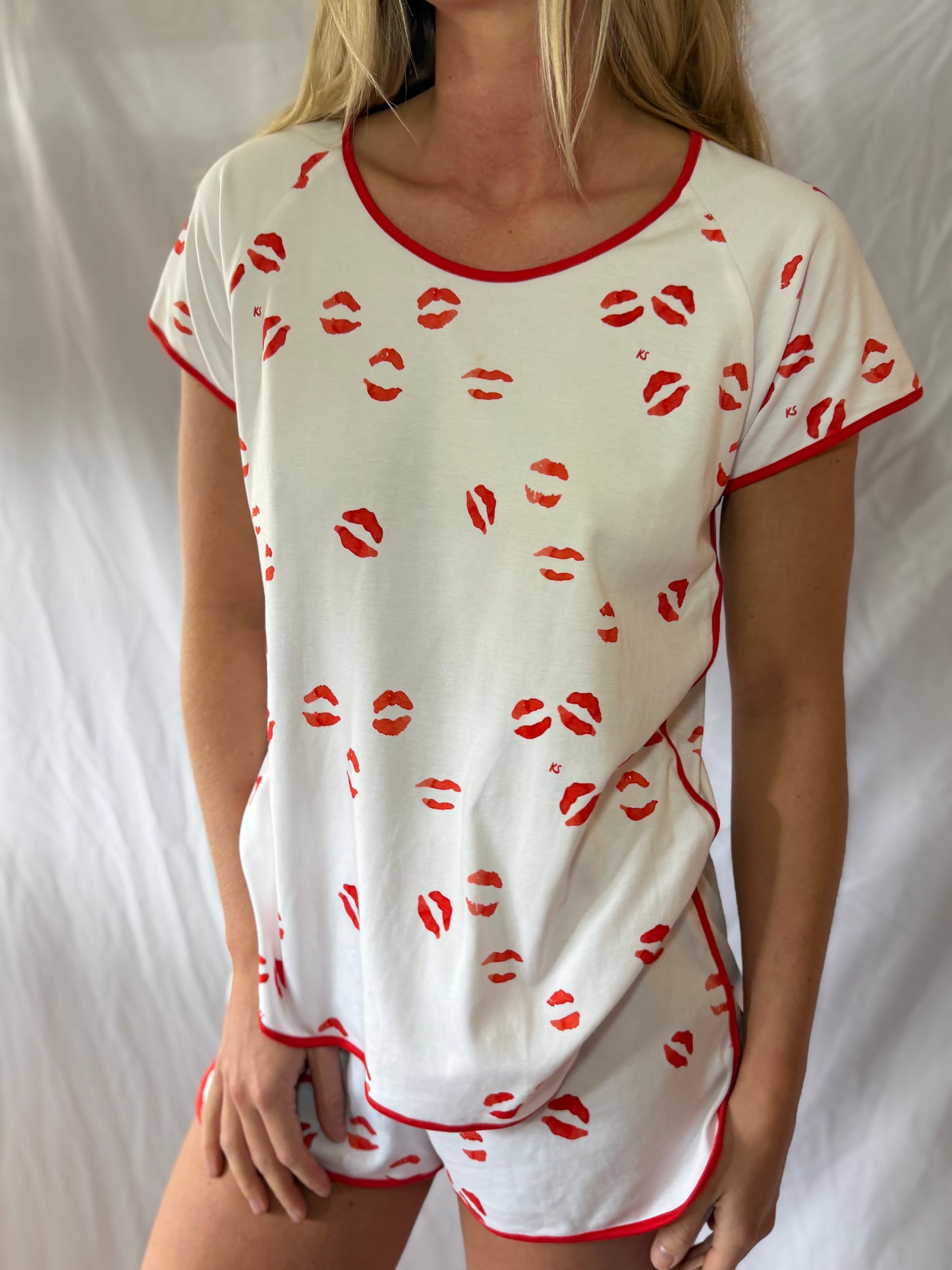 Kate Schelter x LAKE | Kisses Pajama Set, S