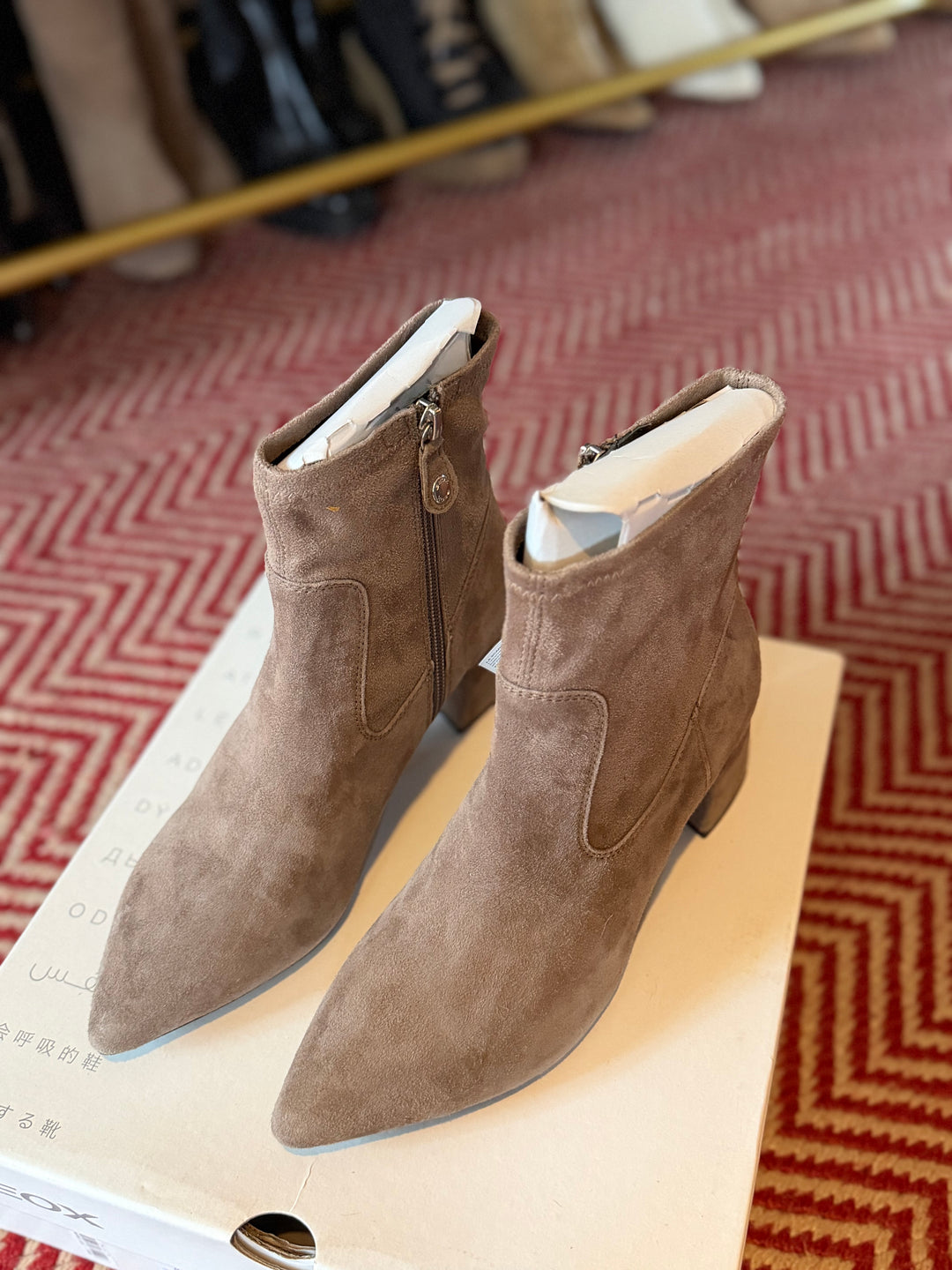 Geox | Bigliana Suede Ankle Boots, 8