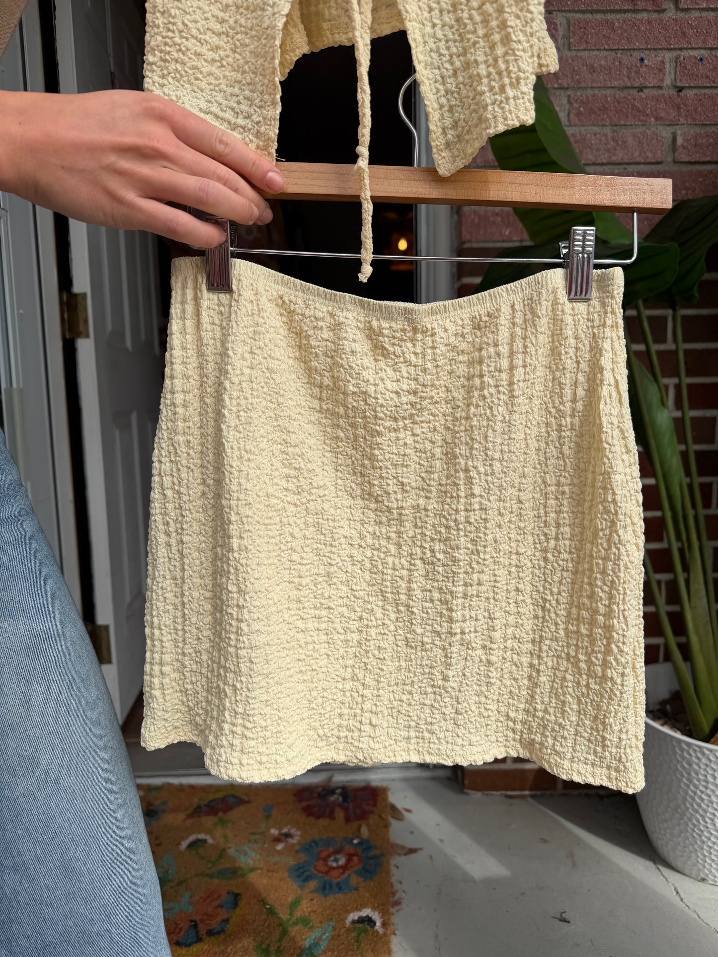 See You Monday | Top & Mini Skirt Set, M